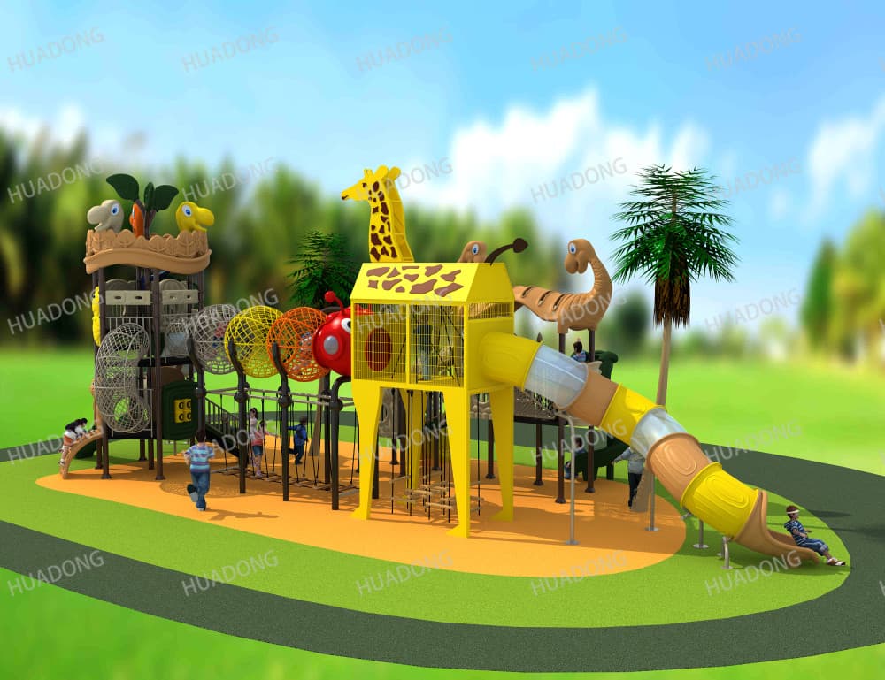 动物世界 户外滑梯	HD-HDS-004