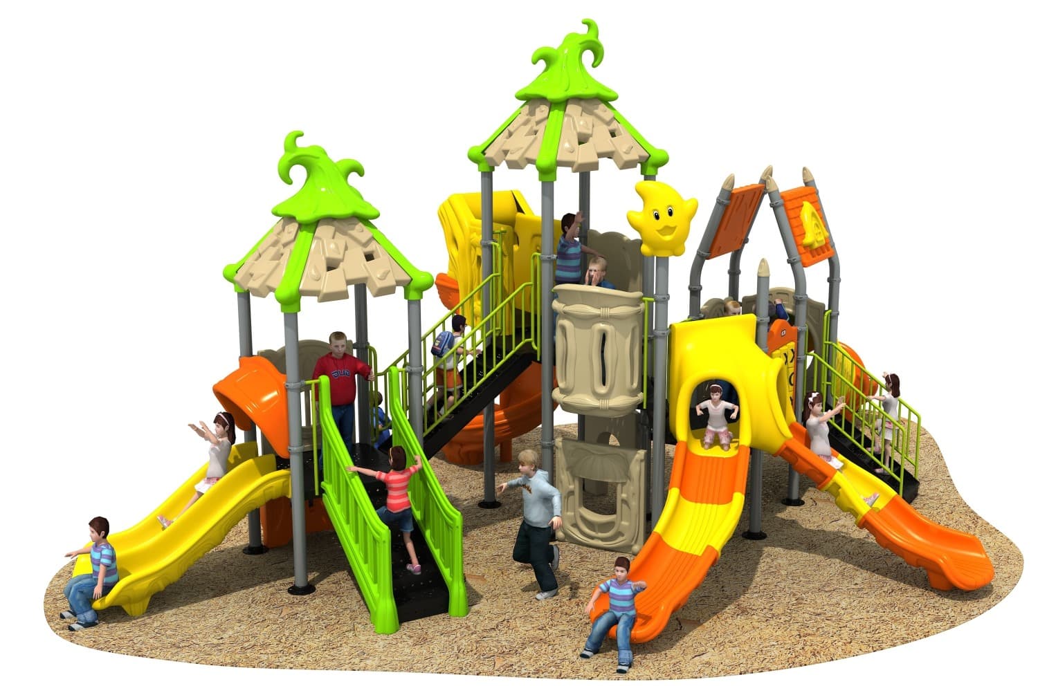 魔法屋 HD-HMF013-儿童滑梯、滑梯组合